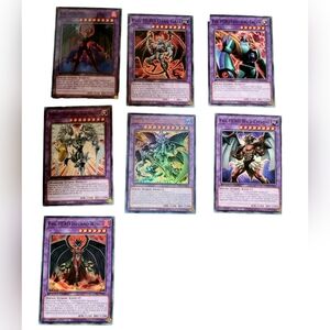 YU-GI-OH EVIL HERO CARD LOT OF 7 PURPLE (NEW) TRAP CARDS